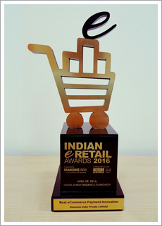 CCAvenue wins 'Best eCommerce Payment Innovation' award at the Indian eRetail Awards 2016 organized by Franchise India CCAvenue wins 'Best eCommerce Payment Innovation' award at the Indian eRetail Awards 2016 organized by Franchise India