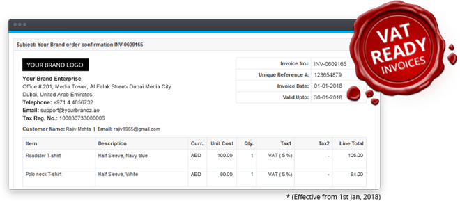 VAT ready Invoices for streamlined & efficient electronic billing